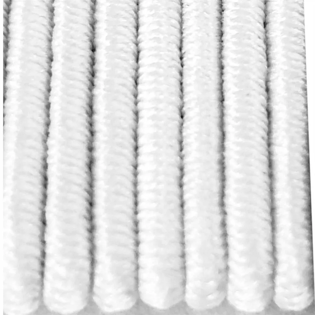 Rundgummi in vielen Farben - 15m - Ø1,2mm ( 5 x 300cm ), Weiß Hutgummi Gummikordel
